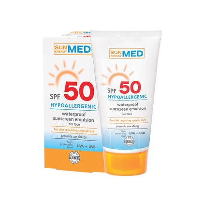 PROTECTION SOLAIRE SPF50 RÉSISTANTE À L'EAU 50ML- MED